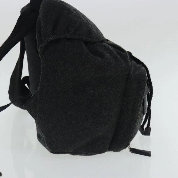 PRADA Backpack Wool Gray Silver - Picture 5 of 14